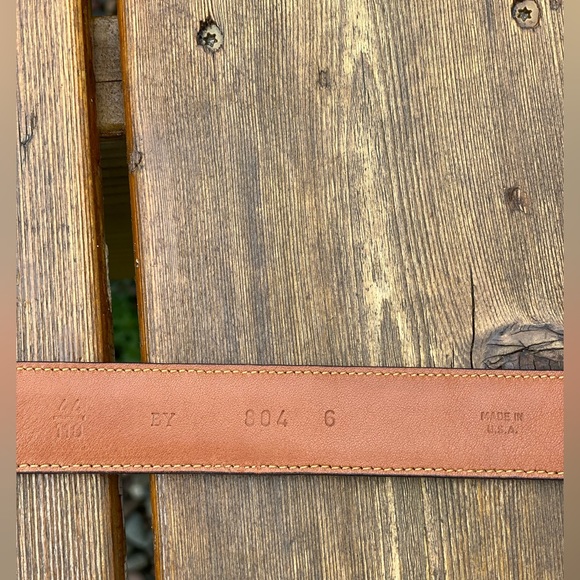 Mens Burberry Croco Embossed NEW Leather Belt🔥Vintage Brass Buckle🔥 - Picture 8 of 16